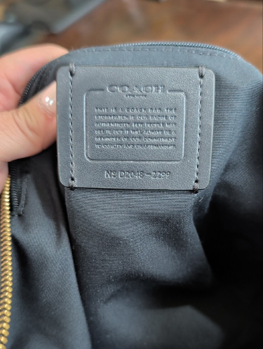 Coach Hobo Shoulder Bag with Pink Center Stripe - Picture 10 of 12